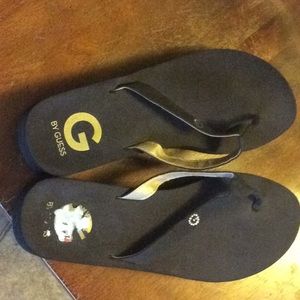 Guess Dark Brown Sandals New!